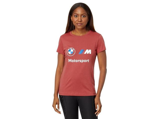 PUMA BMW M Motorsport Essentials Logo Tee (Astro ) Women's Clothing Product Image