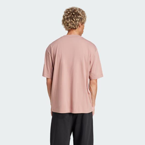 adidas Essentials Loose Fit 3 Bar Logo Tee Warm Clay 2XL Mens Product Image