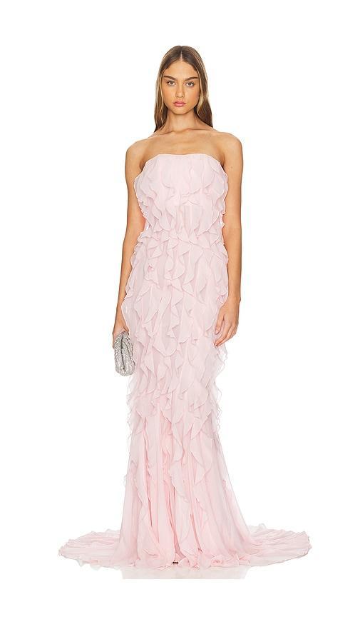 Lovers and Friends Davina Gown in Baby Pink Product Image