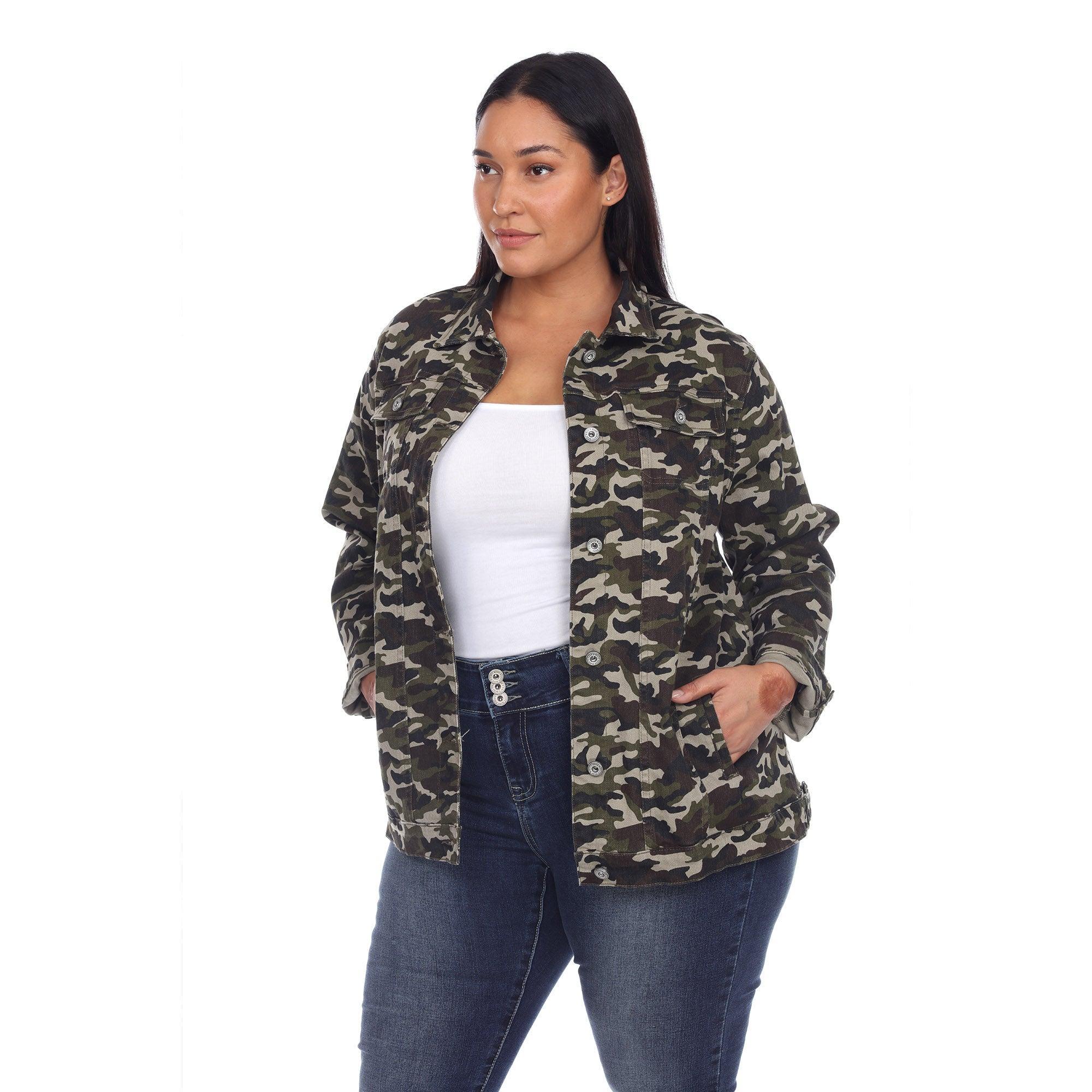 Camo Denim Jacket - Plus Product Image