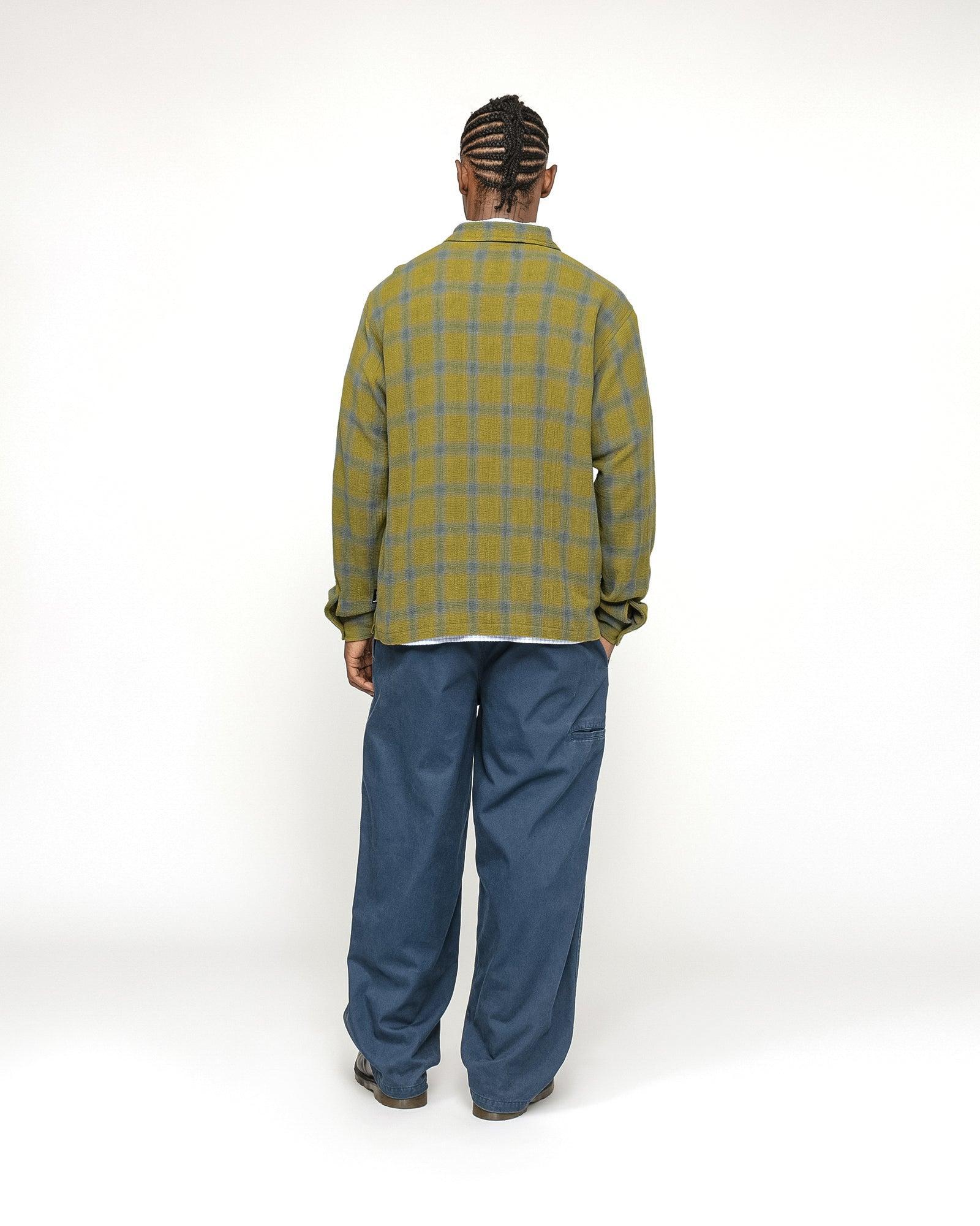 ZIP SHIRT TWISTED YARN PLAID Male Product Image