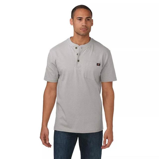 Big & Tall Dickies Heavyweight Henley, Mens Grey Product Image