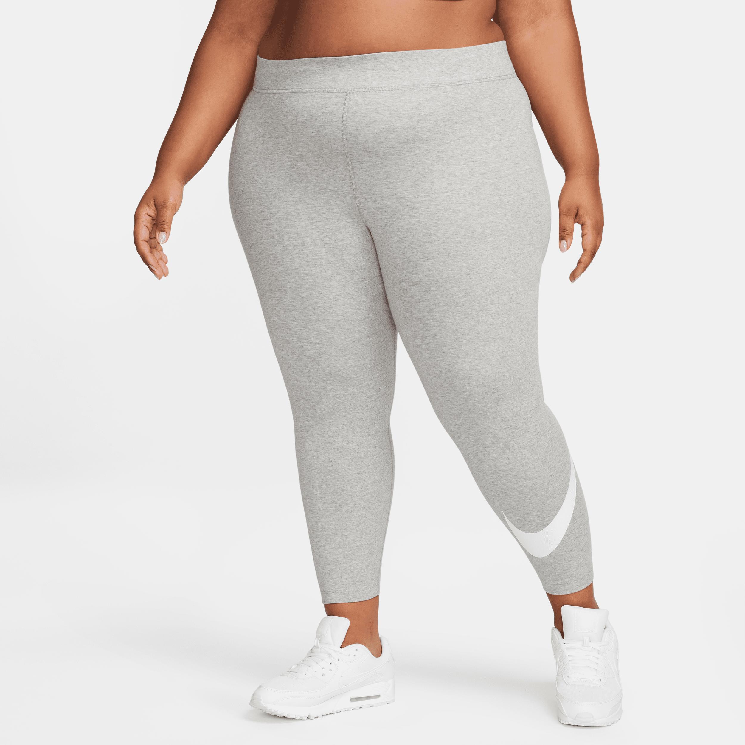 Nike Womens Nike Plus Classic GX HR Swoosh Tights - Womens Dark Heather Grey product image