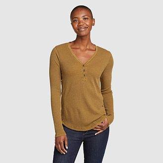 Women's Myriad Thermal-Jersey Mix Henley Product Image