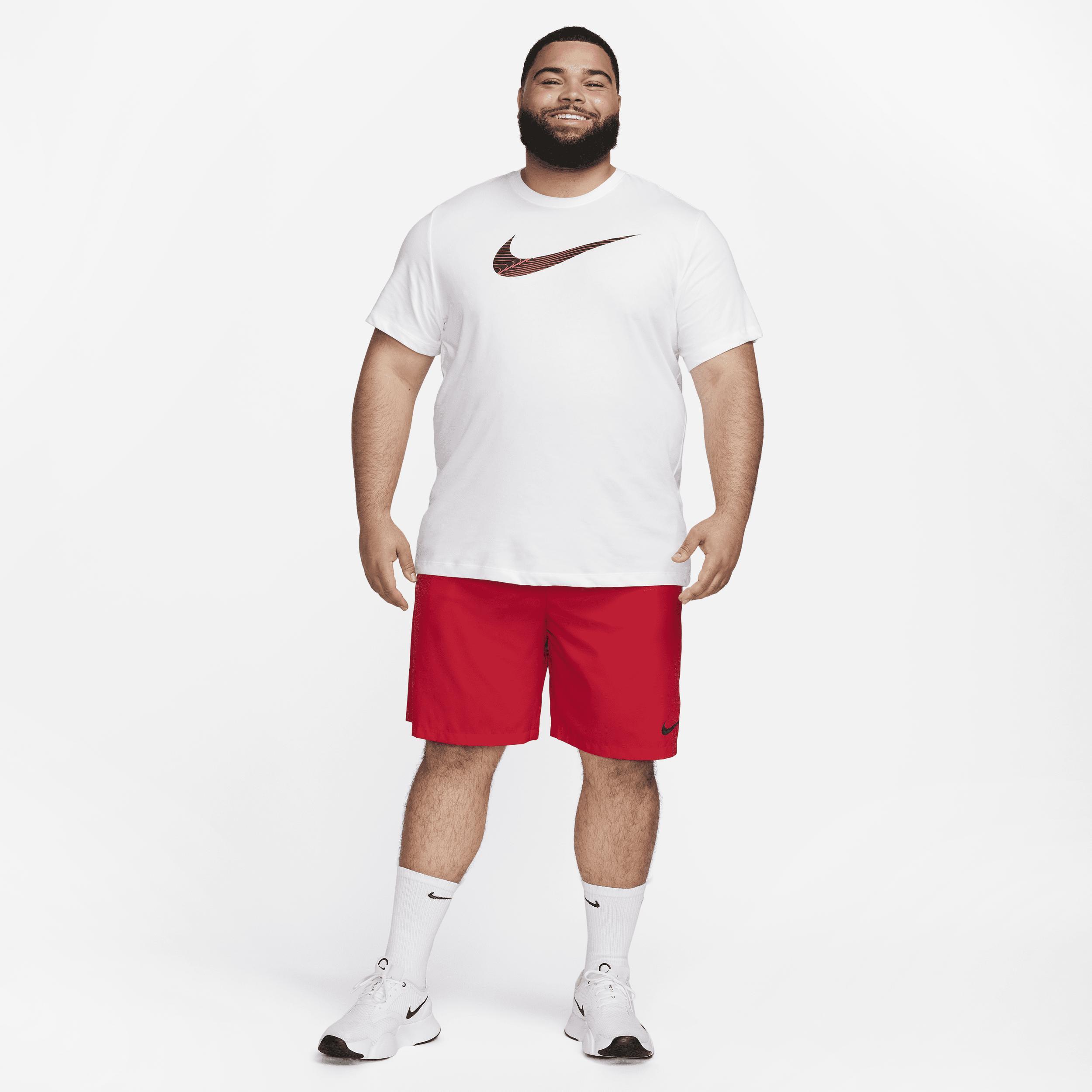 NIKE Men's Dri-fit Logo Fitness T-shirt In White Product Image