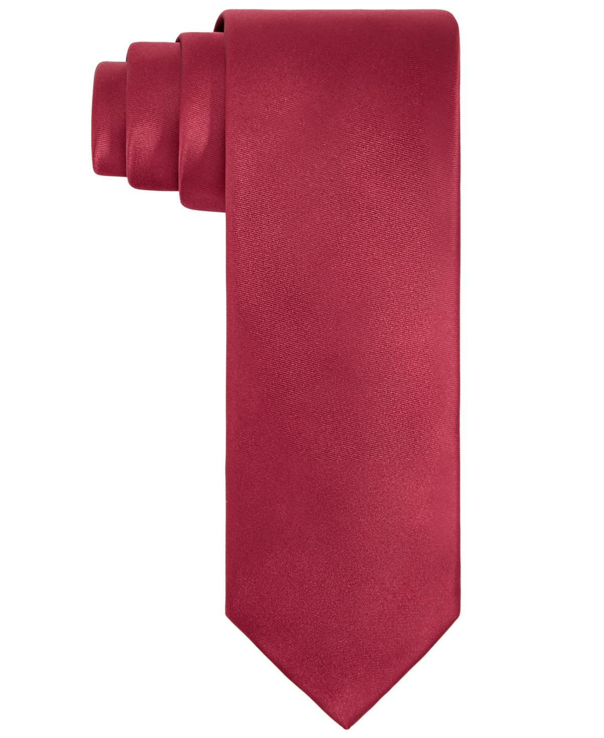 Tayion Collection Mens Crimson Solid Tie - Cream Product Image