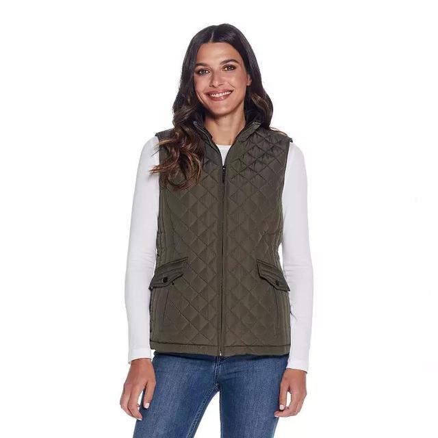 Womens Weathercast Plush Lined Quilted Vest Product Image