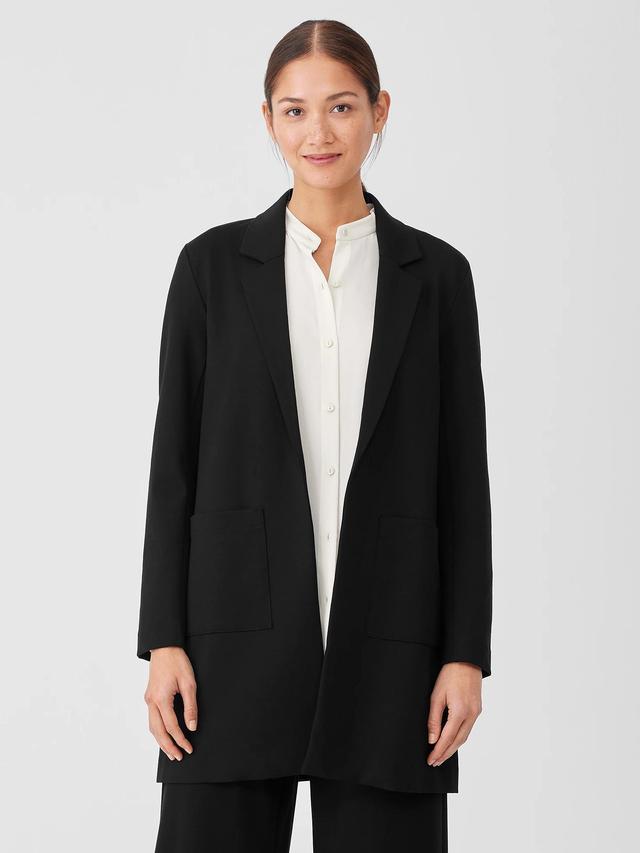 EILEEN FISHER Washable Flex Ponte Long Blazerfemale Product Image