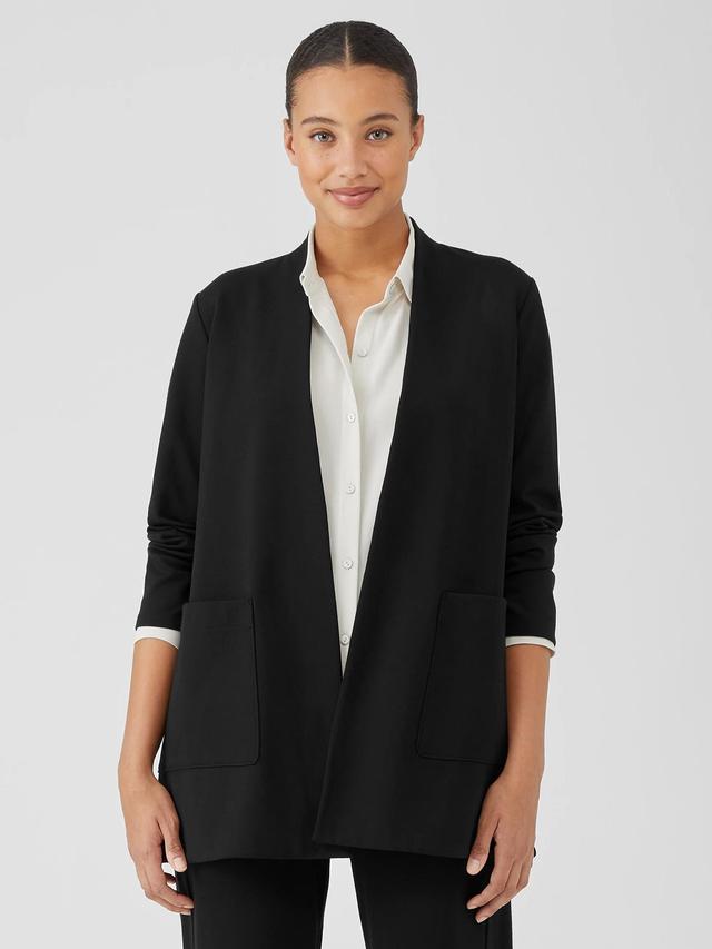 EILEEN FISHER Washable Flex Ponte High Collar Jacketfemale Product Image