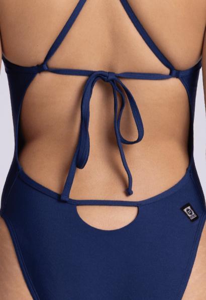 Jackie Swim Onesie - Navy Female Product Image