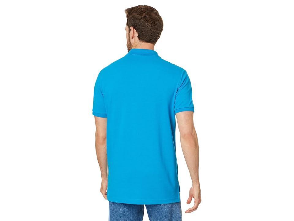 U.S. POLO ASSN. Solid Cotton Pique Polo with Small Pony (Turquoise Heather) Men's Short Sleeve Knit Product Image