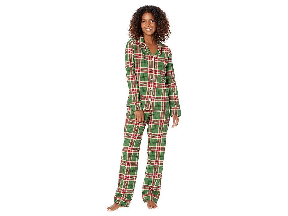 Little Blue House by Hatley Country Christmas Plaid Flannel Pajama Set Women's Pajama Sets Product Image