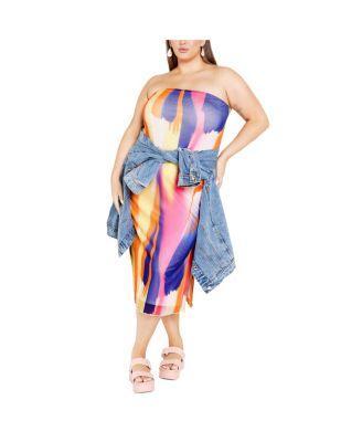 Plus Size Indie Print Dress Product Image