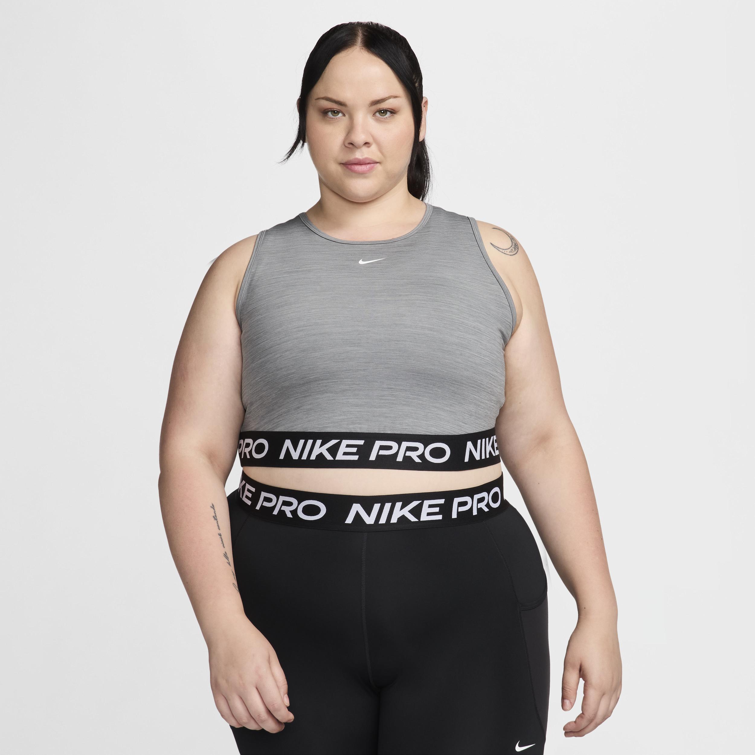 Womens Nike Pro Dri-FIT Cropped Tank Top (Plus Size) Product Image