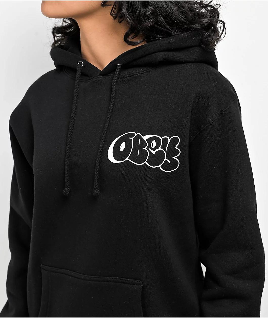 Obey Graffiti 2 Black Hoodie Product Image