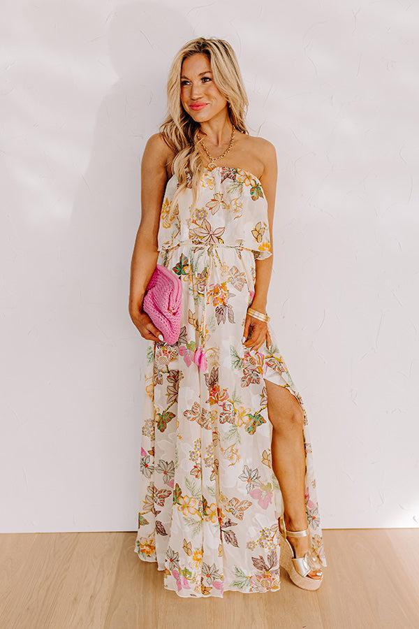 Seashells In Seychelles Floral Maxi Product Image