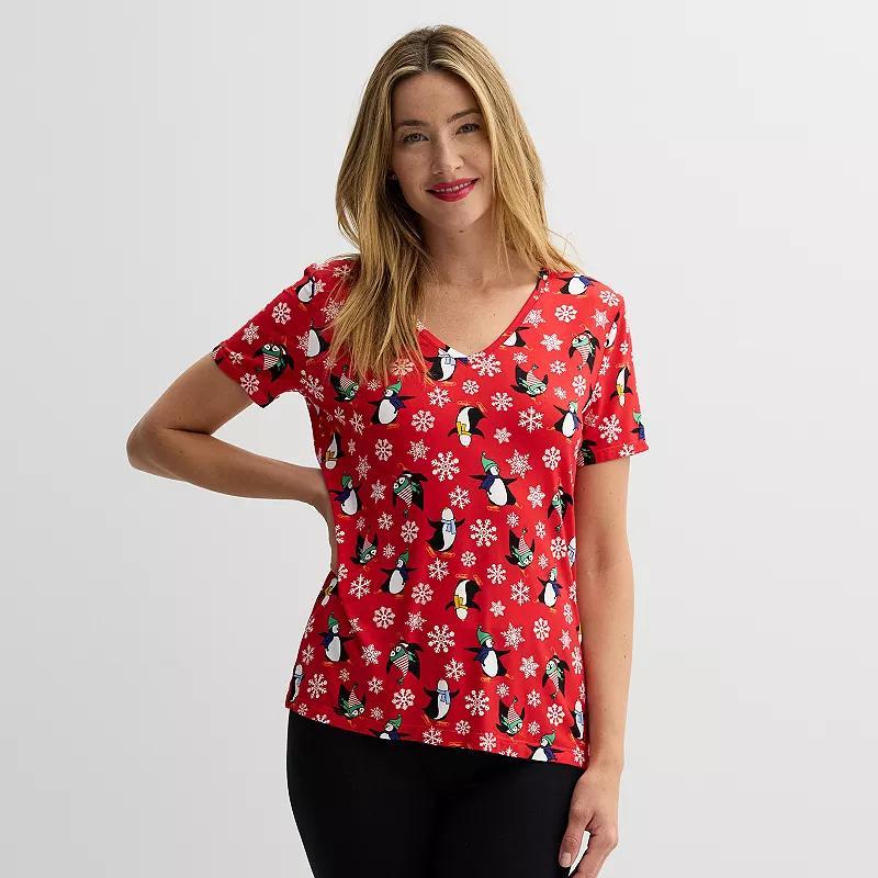 Womens Jollidays Short Sleeve Holiday Tee, Girls Product Image