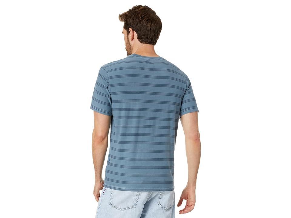 RVCA PTC Stripe Short Sleeve (Industrial ) Men's Clothing Product Image