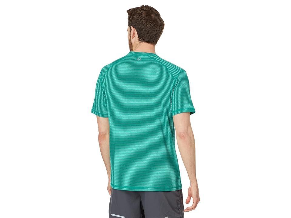 tasc Performance Carrollton Tee - Mini Stripe (Jade Heather/Silver) Men's Clothing Product Image