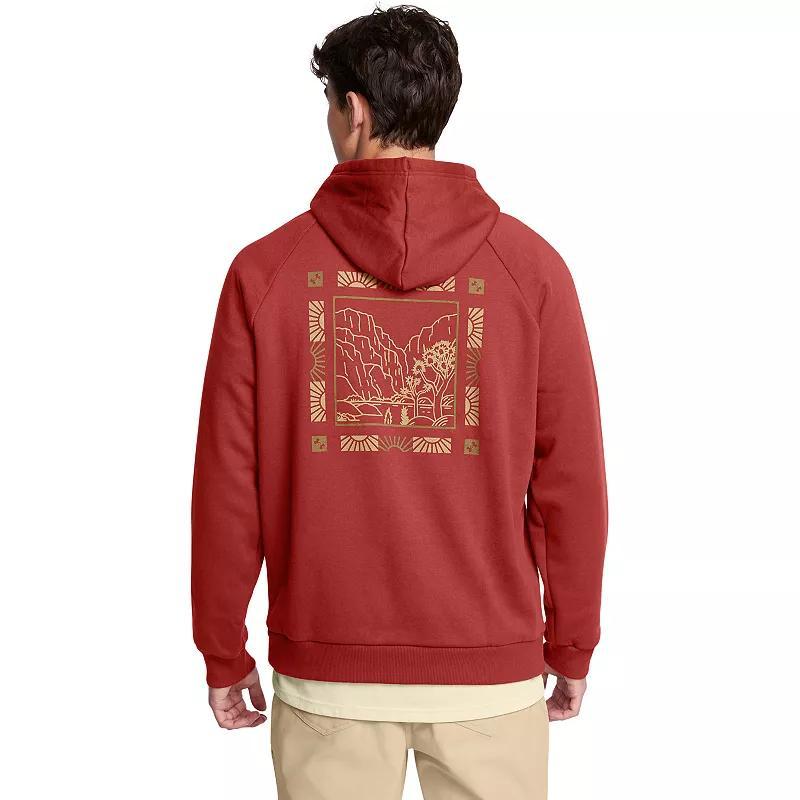 Mens Under Armour Rival Mountain Hoodie Red Product Image