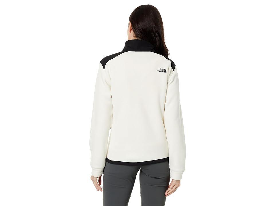 The North Face Alpine Polartec(r) 200 Full Zip Jacket (Gardenia /TNF Black) Women's Clothing Product Image