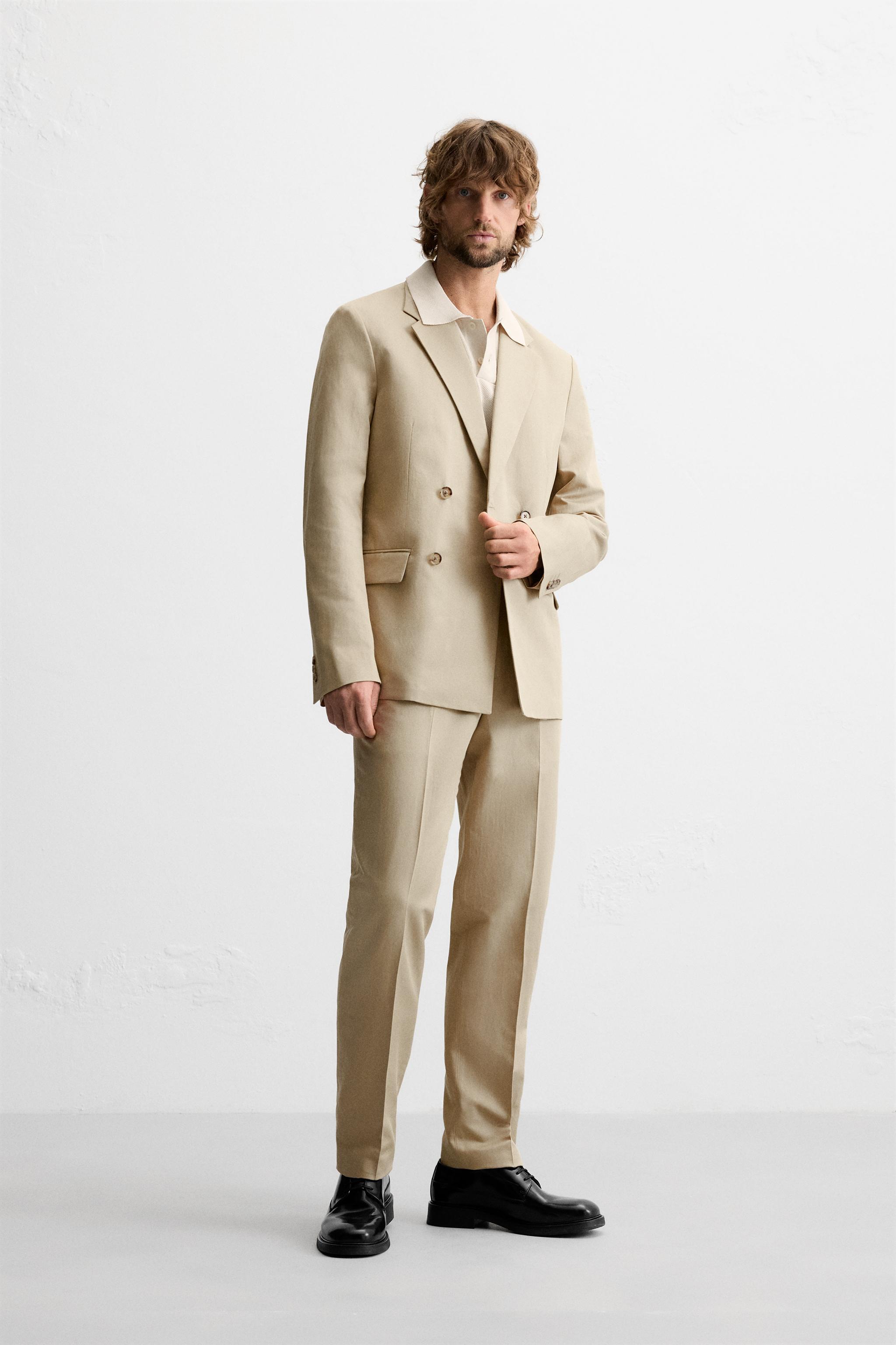 LINEN - COTTON BLEND SUIT PANTS Product Image