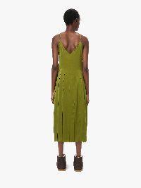 RIBBON PANEL DRESS in green | JW Anderson US  Product Image