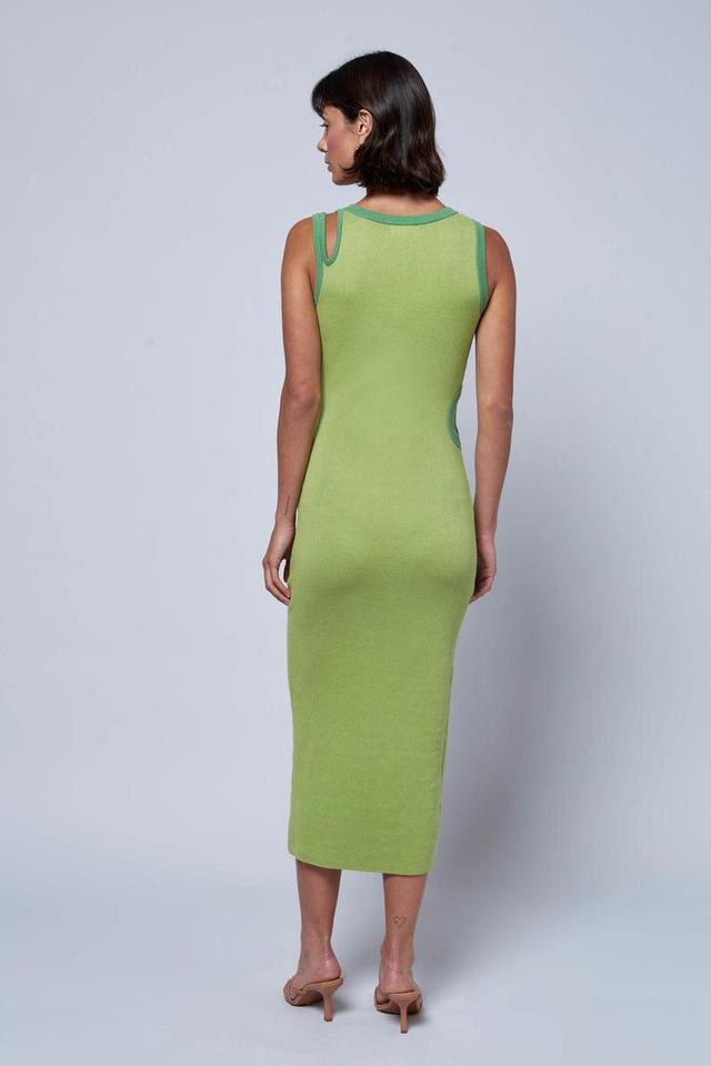 Green Knit Mxi Dress Product Image