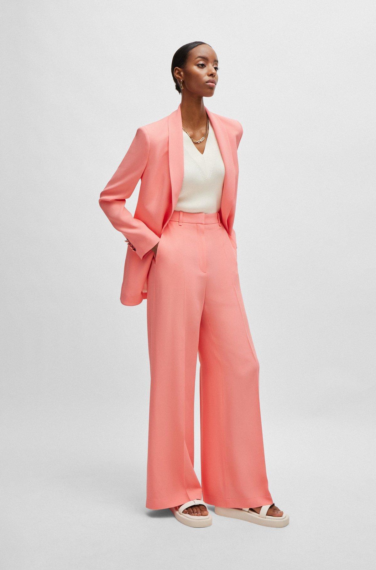 High-waisted relaxed-fit trousers with wide leg Product Image