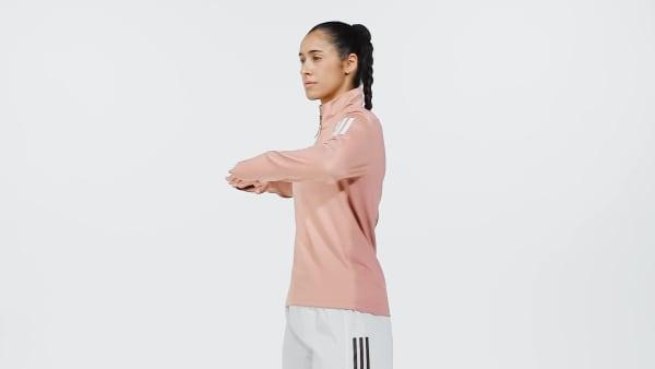 adidas Own the Run Half-Zip Jacket Warm Clay L Womens Product Image