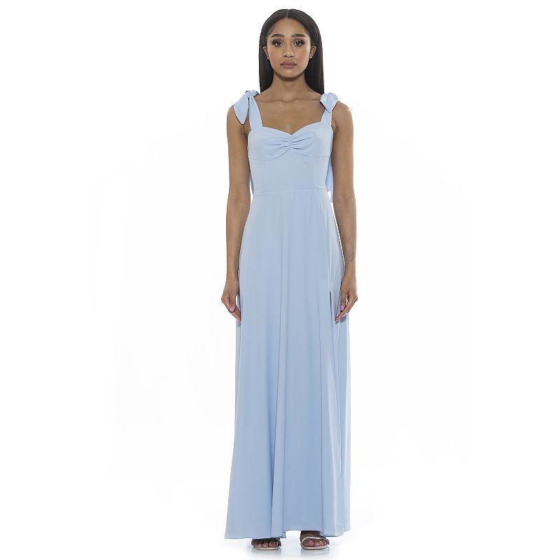 Womens ALEXIA ADMOR Side Slit Sweetheart Maxi Dress Product Image