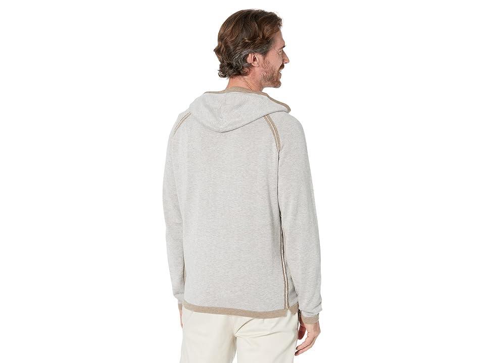 johnnie-O Jeremy Cotton Cashmere Hoodie Pullover (Cocoa) Men's Sweater Product Image