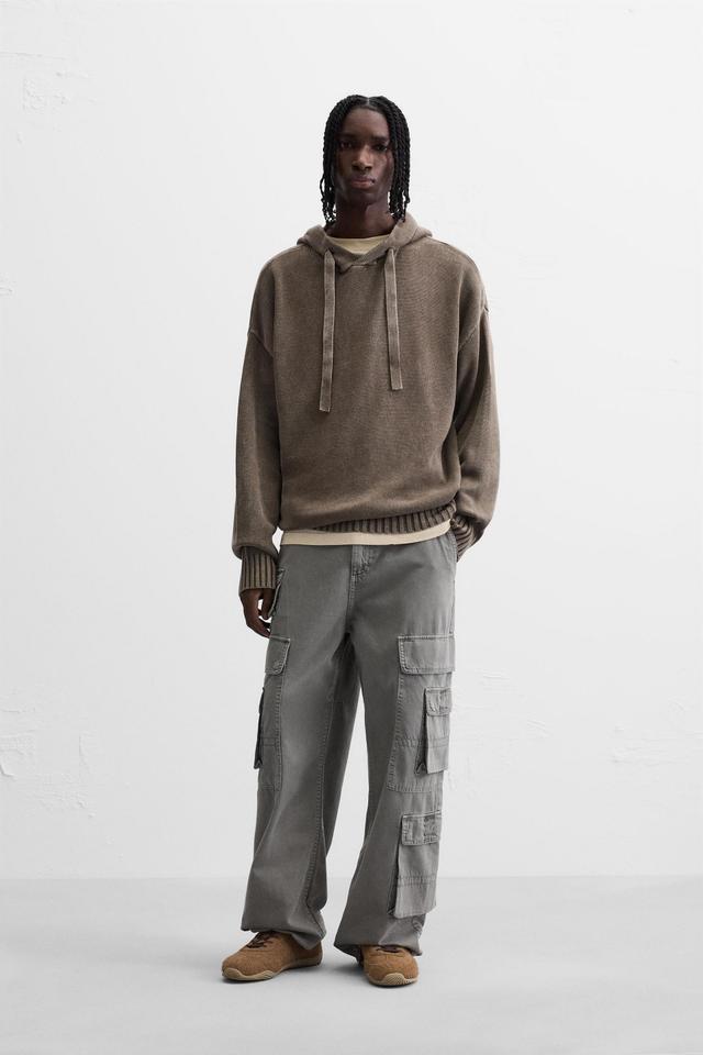 WASHED KNIT SWEATSHIRT Product Image