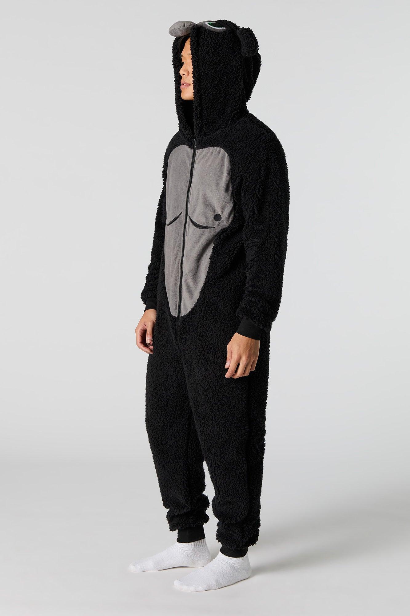 3D Gorilla Sherpa Onesie Male Product Image