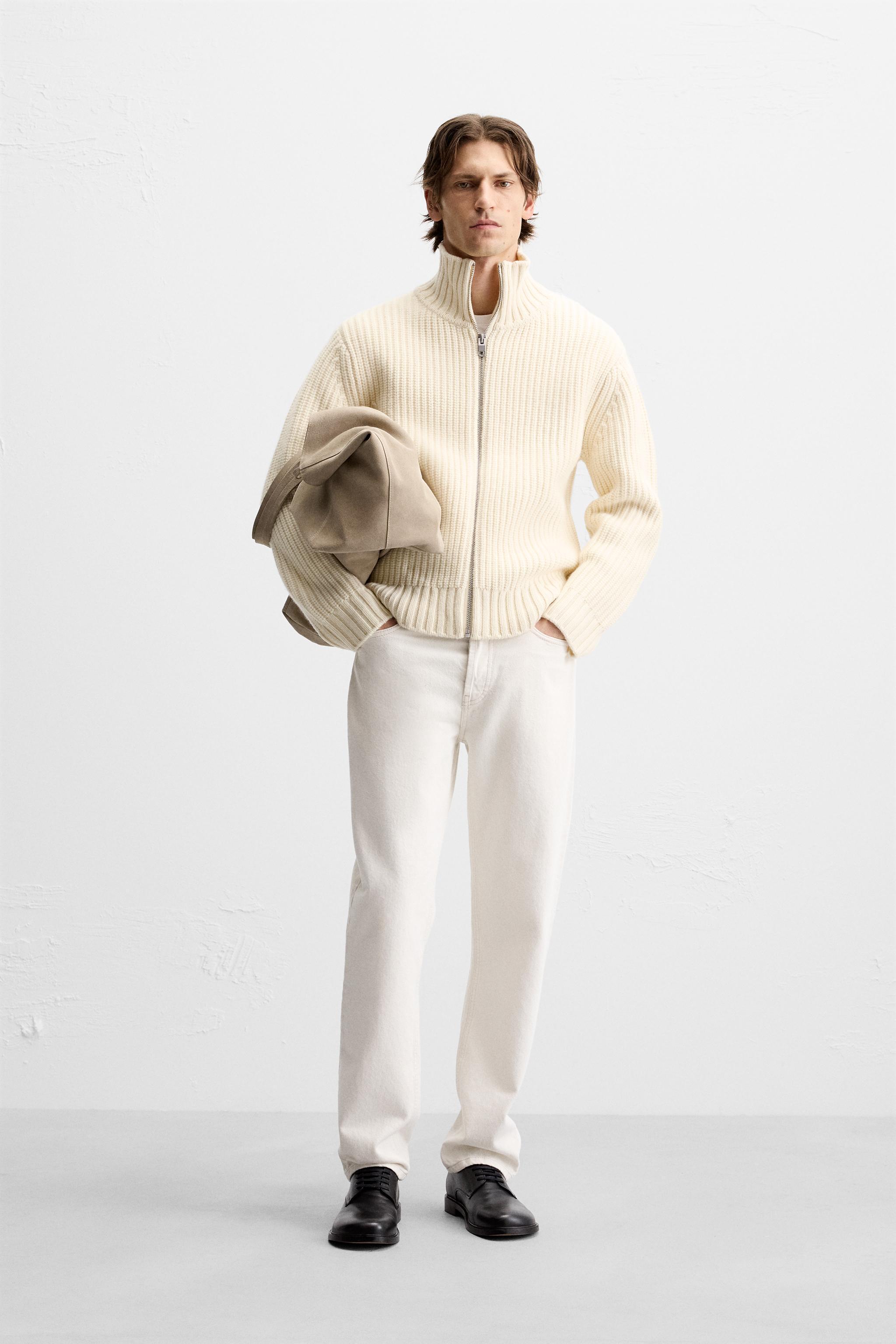 WOOL ZIPPER CARDIGAN Product Image