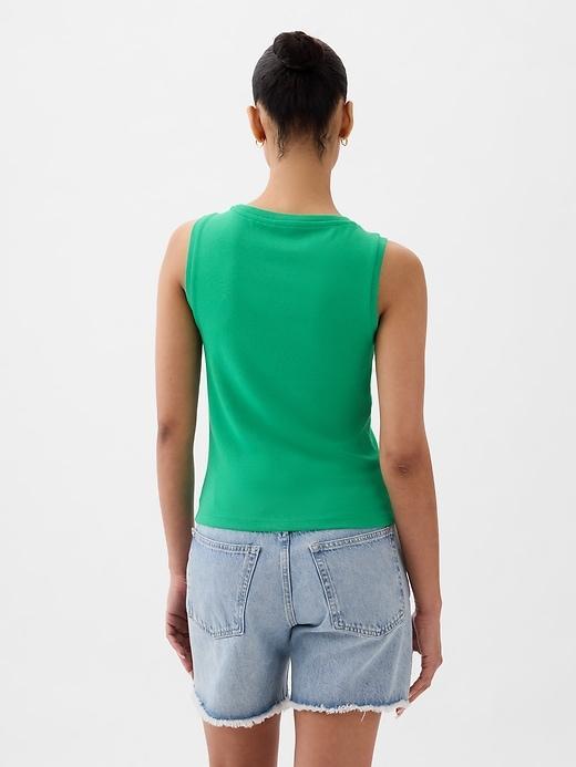 Linen-Blend Tank Top Product Image