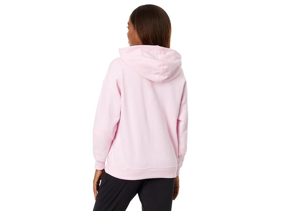 Womens Champion Powerblend Hoodie, C Logo Chantilly Pink S Product Image