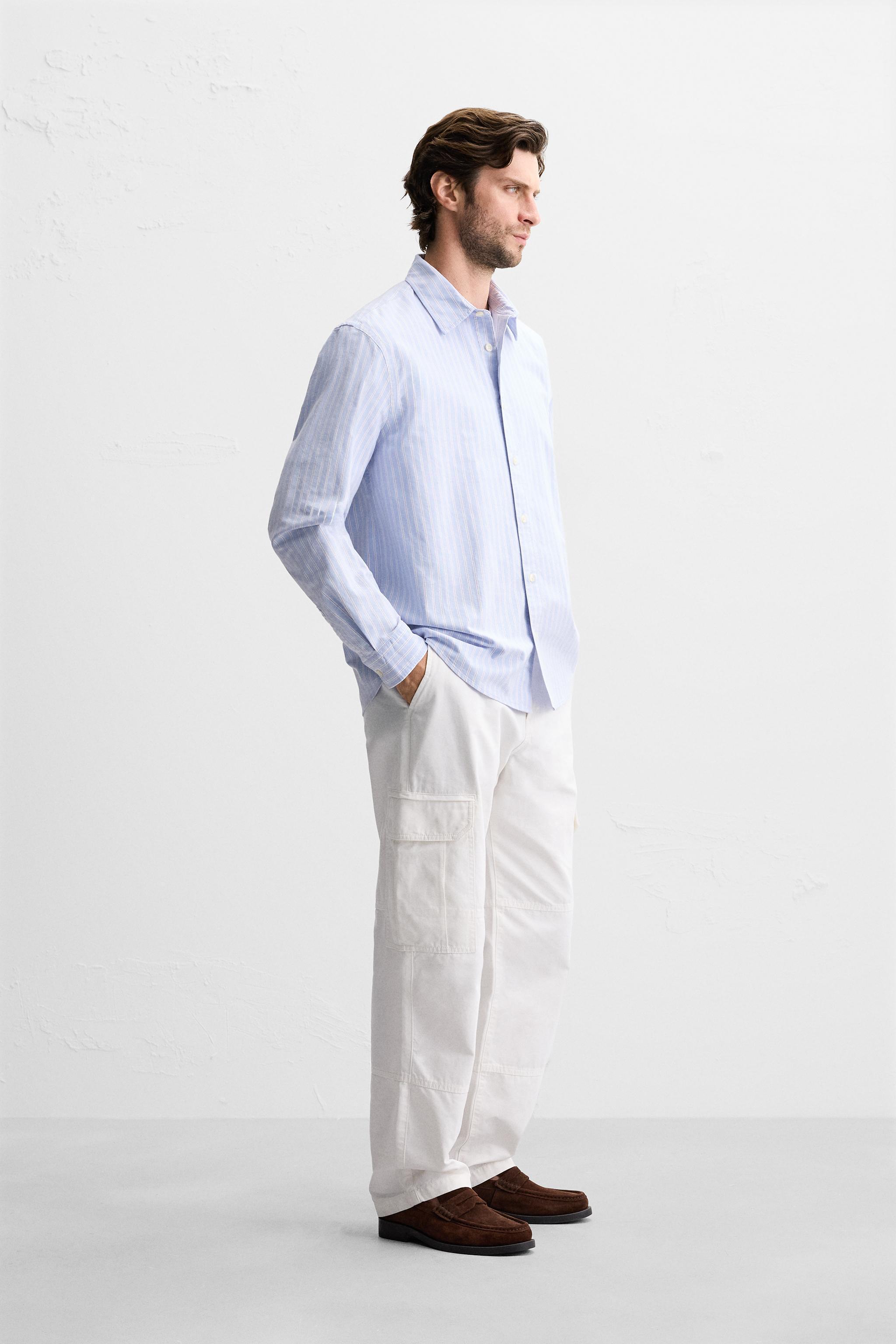 CONTRAST STRIPE SHIRT Product Image