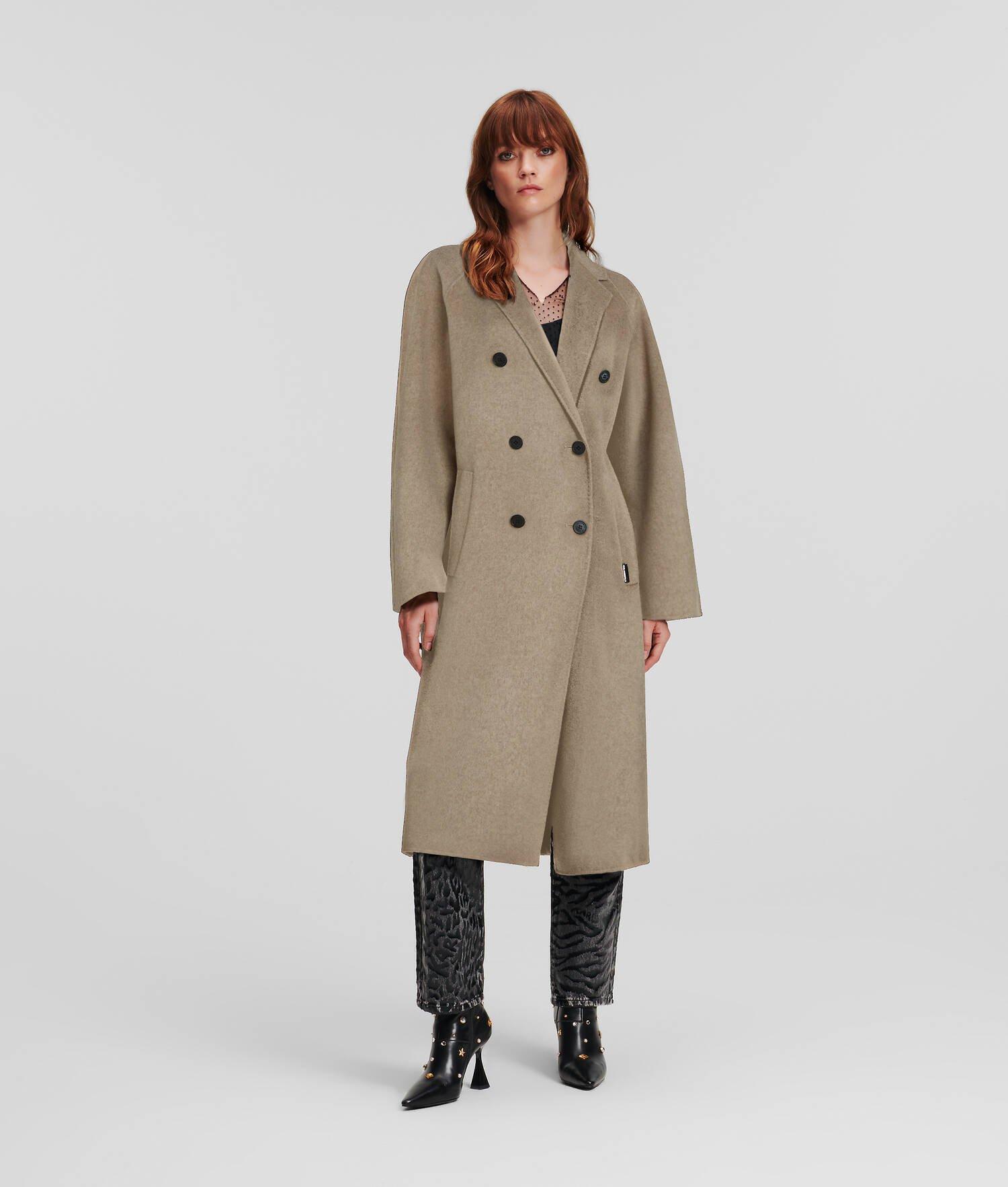 DOUBLE-BREASTED WOOL COAT product image