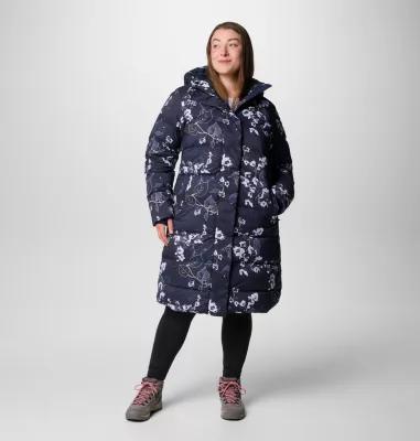 Columbia Women's Boundless Days Printed Long Down Jacket - Plus Size- Product Image