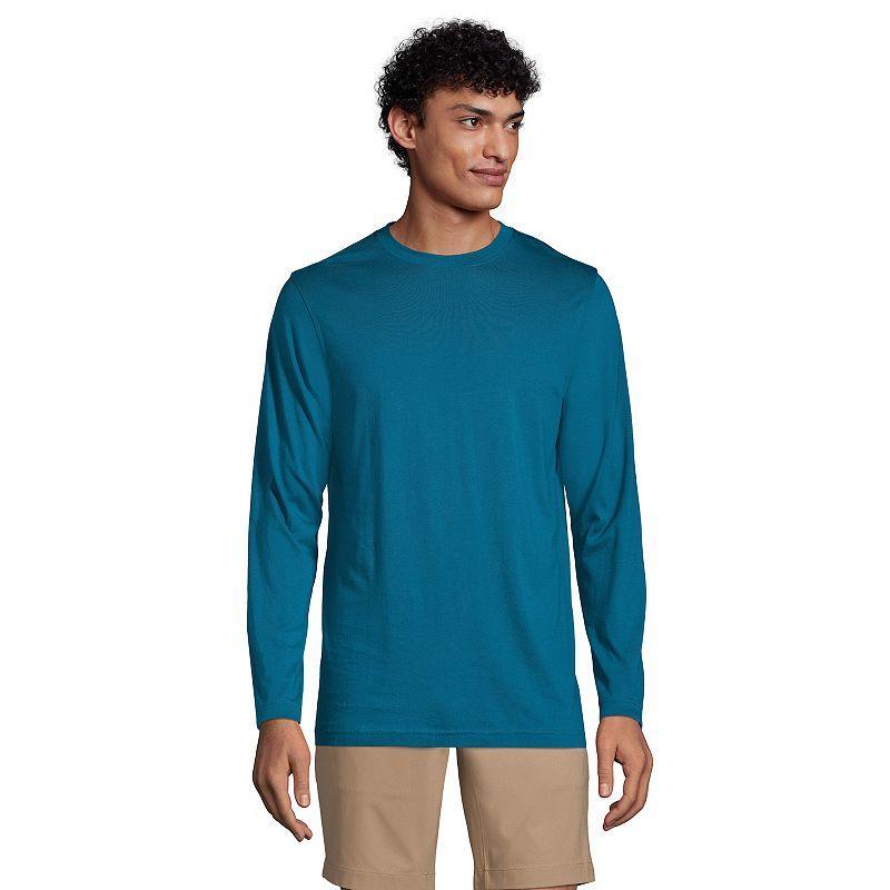 Lands End Mens Big & Tall Long Sleeve Supima Tee Product Image