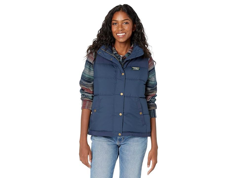 L.L.Bean Petite Mountain Classic Down Vest (Nautical ) Women's Clothing Product Image