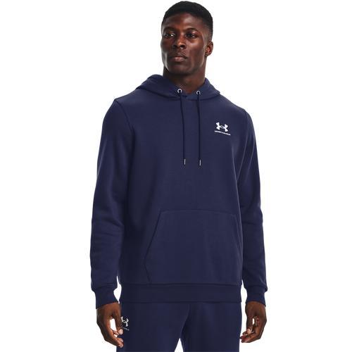 Under Armour Mens Under Armour Essential Fleece Hoodie - Mens Royal/White Product Image