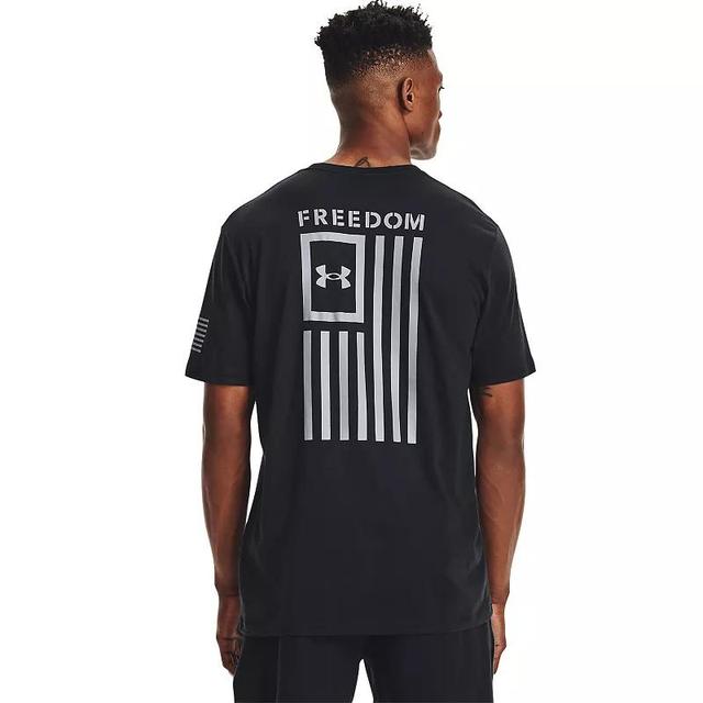 Big & Tall Under Armour Freedom Flag Tee, Mens 035 Silver Product Image