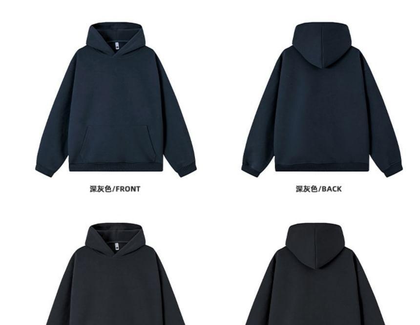 Plain Pocket Detail Hoodie Product Image