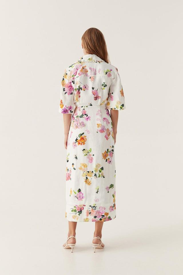 Tabitha Wrap Front Midi Dress Product Image