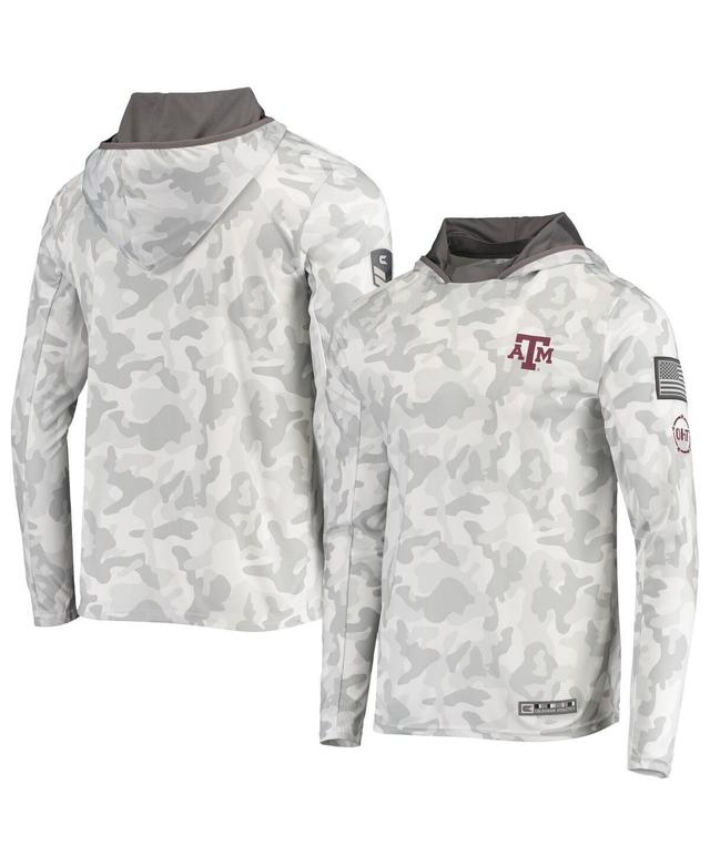 Mens Colosseum Arctic Camo Texas A&M Aggies Oht Military-Inspired Appreciation Long Sleeve Hoodie Top Product Image