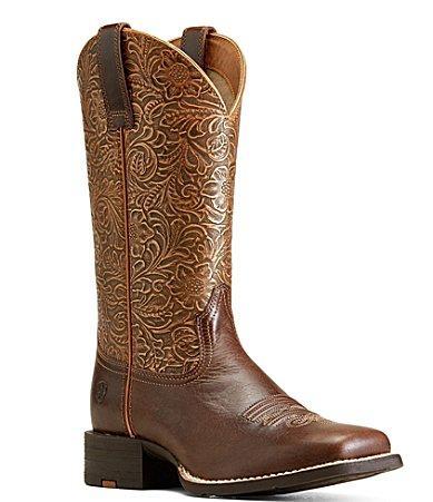 Ariat Womens Round Up Leather Western Boots Product Image