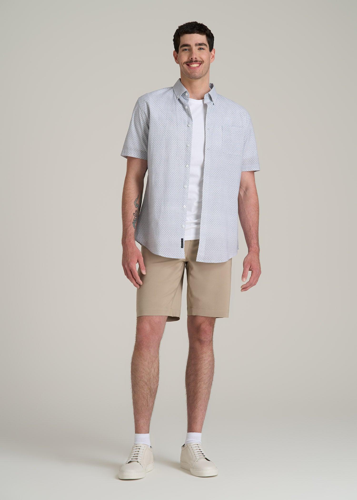 Tech Chino Shorts for Tall Men in Desert Khaki Male Product Image