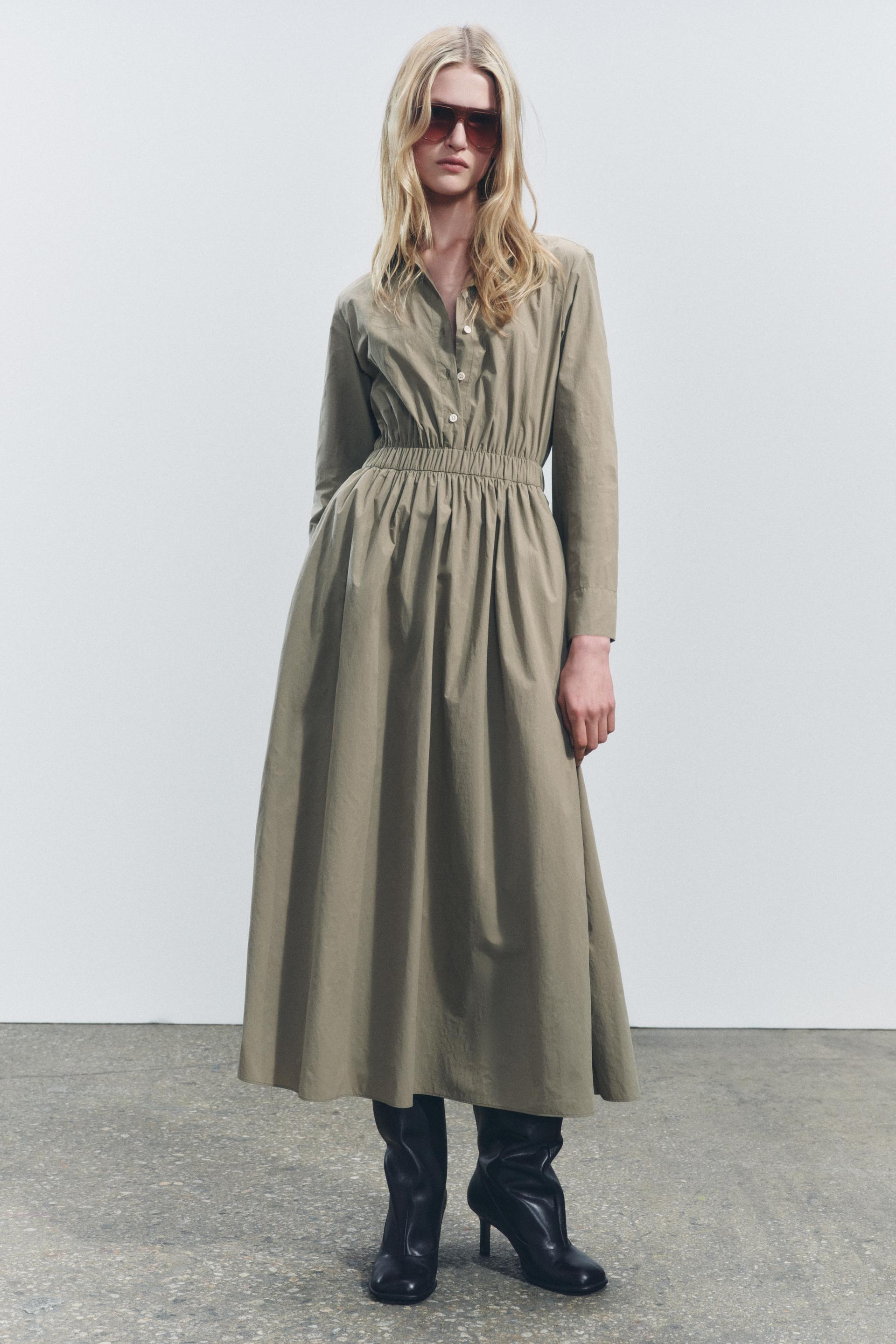 MIDI SHIRT DRESS ZW COLLECTION Product Image